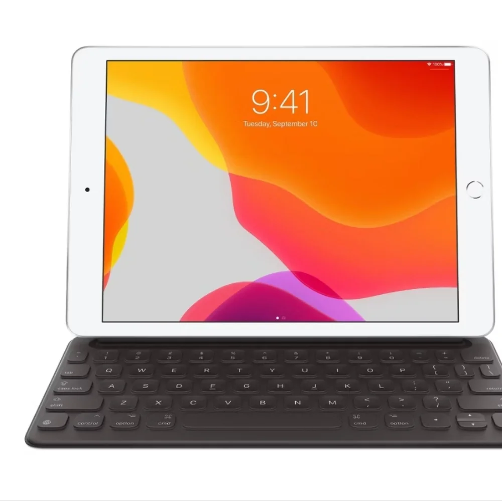 Apple Tablet with Black Keyboard